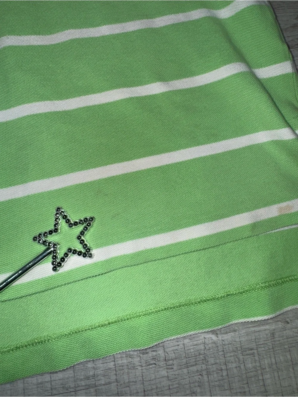 Polo Ralph Lauren Striped Polo Shirt Green White Short Sleeve Pony Logo Large